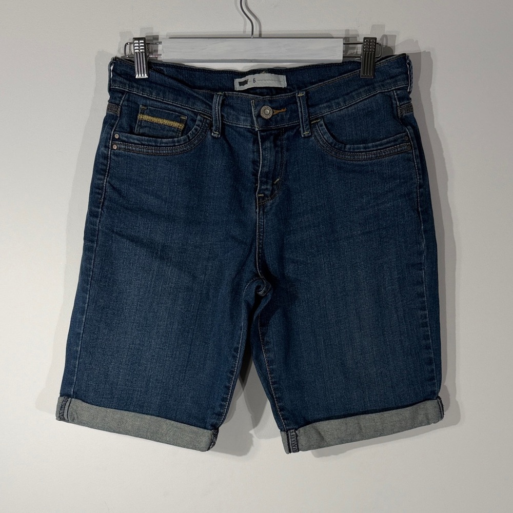 Levi's Dark Blue Jean Shorts